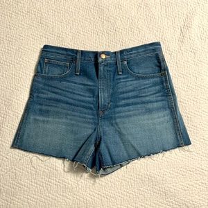 Madewell High Rise Perfect Jean Short Size 30